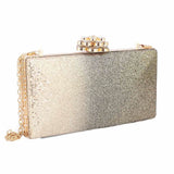 Women's Bridal Clutch XS-400 (SH76) - Golden, Women, Clutches, Chase Value, Chase Value