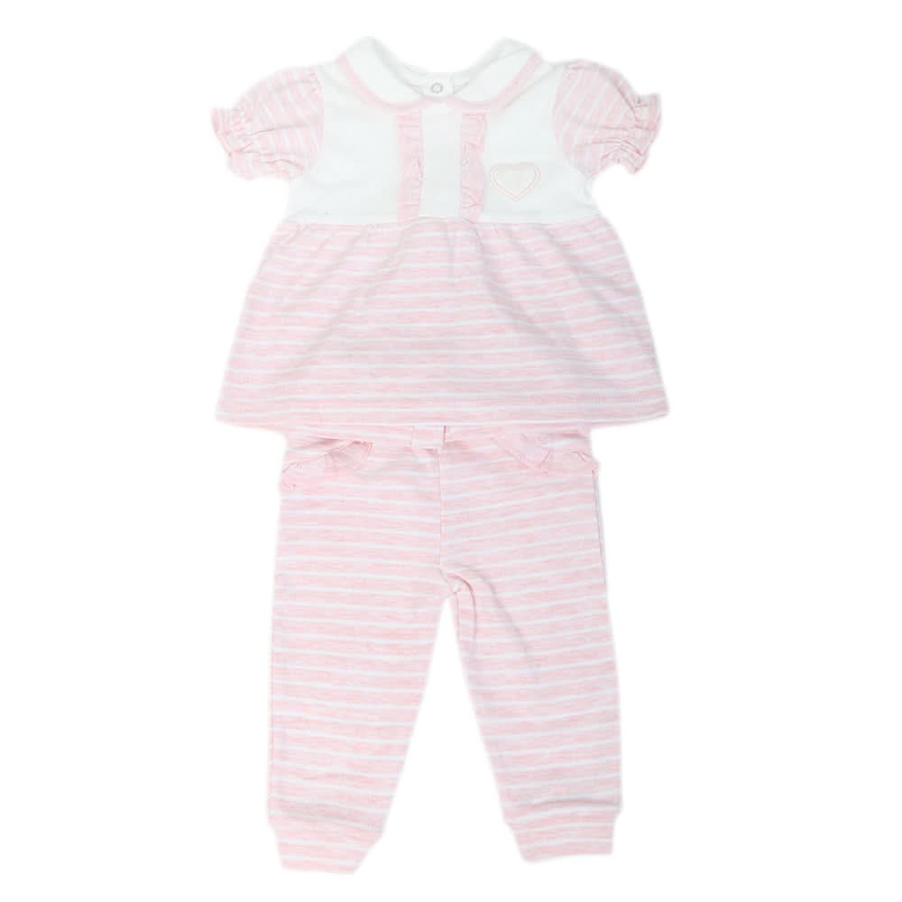 Newborn Girls Half Sleeves Suit - Pink, Kids, NB Girls Sets And Suits, Chase Value, Chase Value