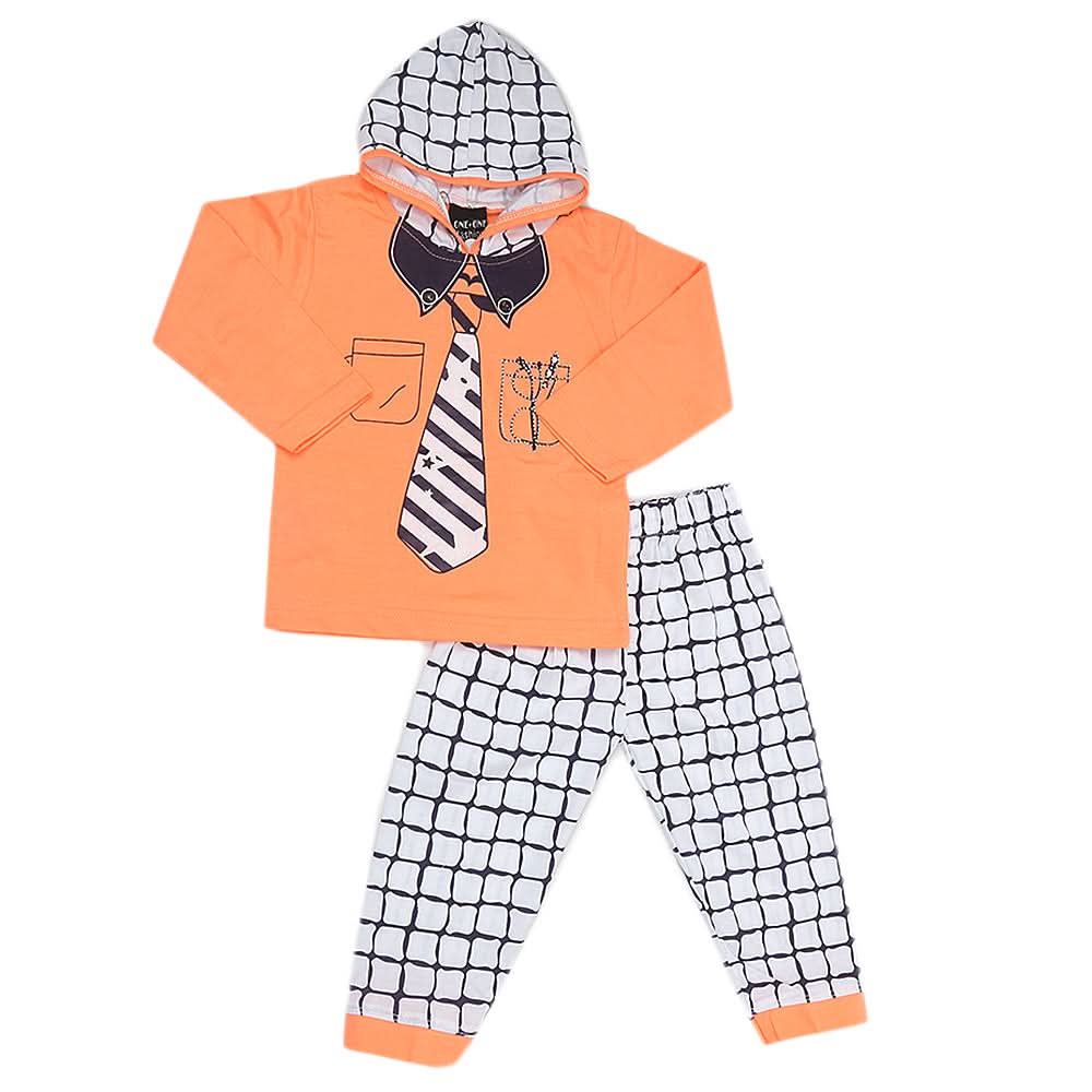 Boys Pajama Suit - Orange, Kids, Boys Sets And Suits, Chase Value, Chase Value