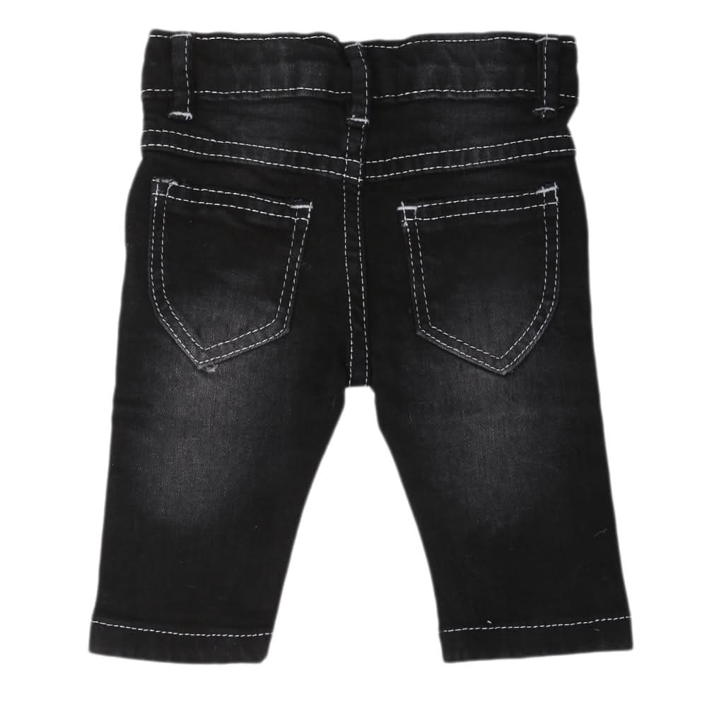 Newborn Girls Denim Pant - Black, Kids, New Born Girls Shorts Skirts And Pants, Chase Value, Chase Value