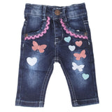 Newborn Girls Denim Pant - Blue, Kids, New Born Girls Shorts Skirts And Pants, Chase Value, Chase Value