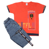 Boys Half Sleeves Short Suit - Orange, Kids, Boys Sets And Suits, Chase Value, Chase Value