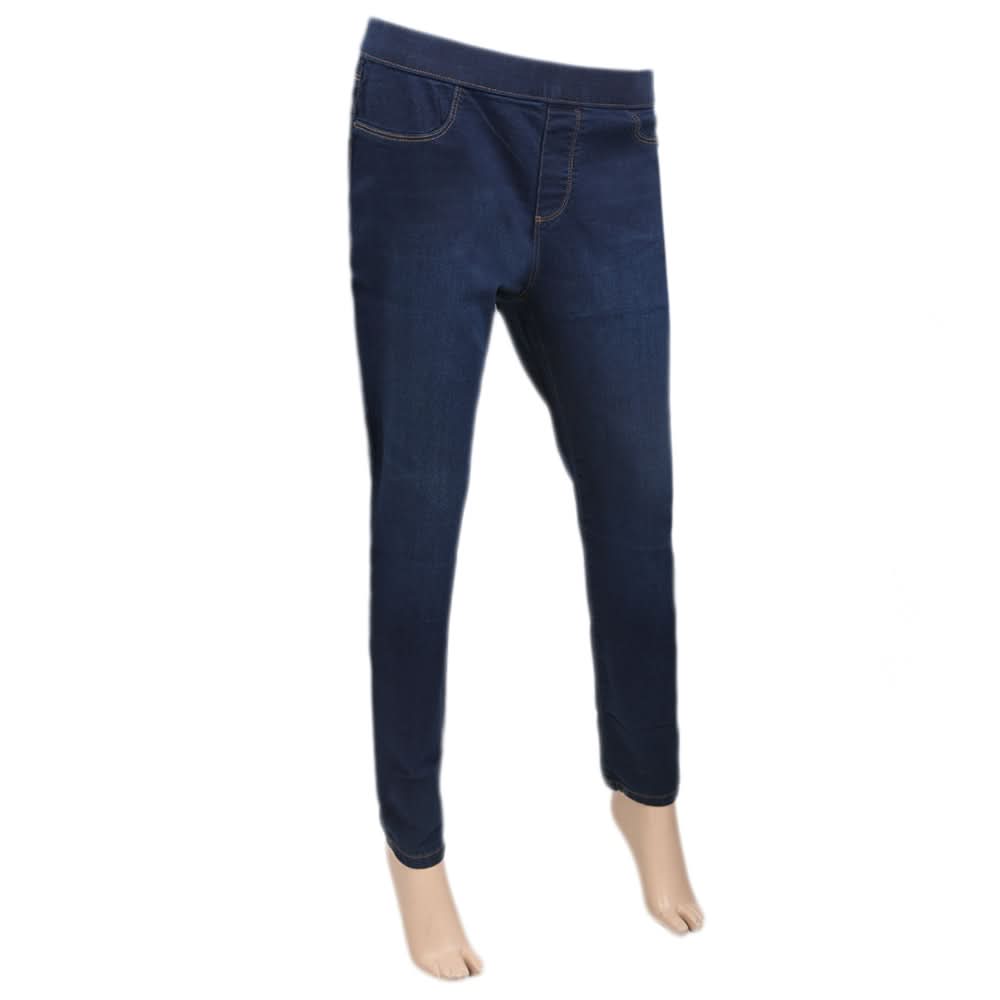 Women's Denim Jagging Pant - Dark Blue, Women, Pants & Tights, Chase Value, Chase Value