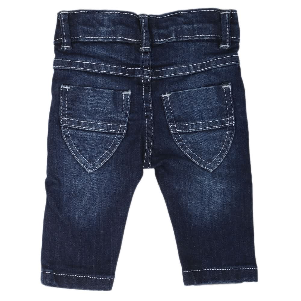 Newborn Girls Denim Pant - Dark Blue, Kids, NB Girls Shorts Skirts And Pants, Chase Value, Chase Value