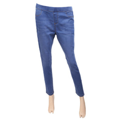 Women's Denim Jagging Pant -  Blue, Women, Pants & Tights, Chase Value, Chase Value