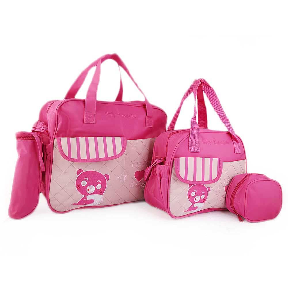 NewBorn Baby Bag 3 Pcs - Dark Pink, Kids, Maternity Bag (Diaper Bag), Chase Value, Chase Value