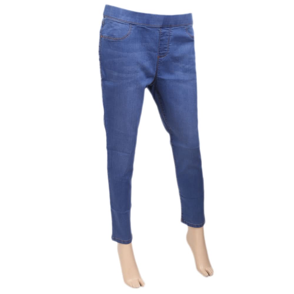 Women's Denim Jagging Pant -  Blue, Women, Pants & Tights, Chase Value, Chase Value