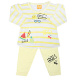 Newborn Girls Full Sleeves Suit - Yellow, Newborn Girls Sets & Suits, Chase Value, Chase Value