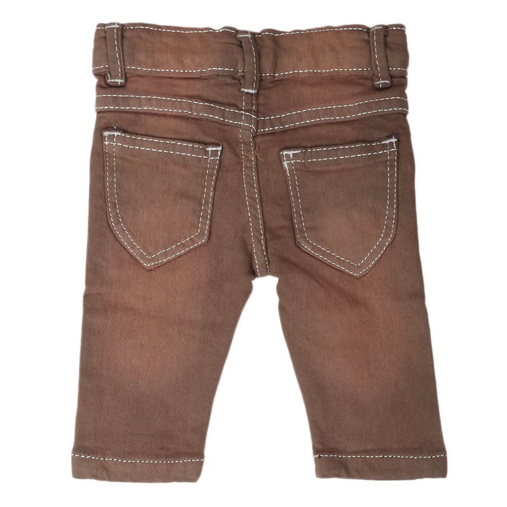 Newborn Girls Denim Pant - Brown, Kids, Newborn Girls Shorts Skirts And Pants, Chase Value, Chase Value