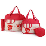 NewBorn Baby Bag 3 Pcs - Red, Kids, Maternity Bag (Diaper Bag), Chase Value, Chase Value