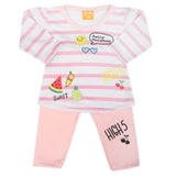 Newborn Girls Full Sleeves Suit - Light Pink, Newborn Girls Sets & Suits, Chase Value, Chase Value