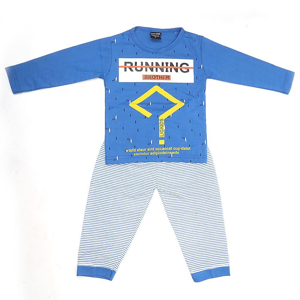 Boys Pajama Suit - Blue, Kids, Boys Sets And Suits, Chase Value, Chase Value