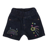 Newborn Girls Denim Short - Dark Blue, Kids, NB Girls Shorts Skirts And Pants, Chase Value, Chase Value
