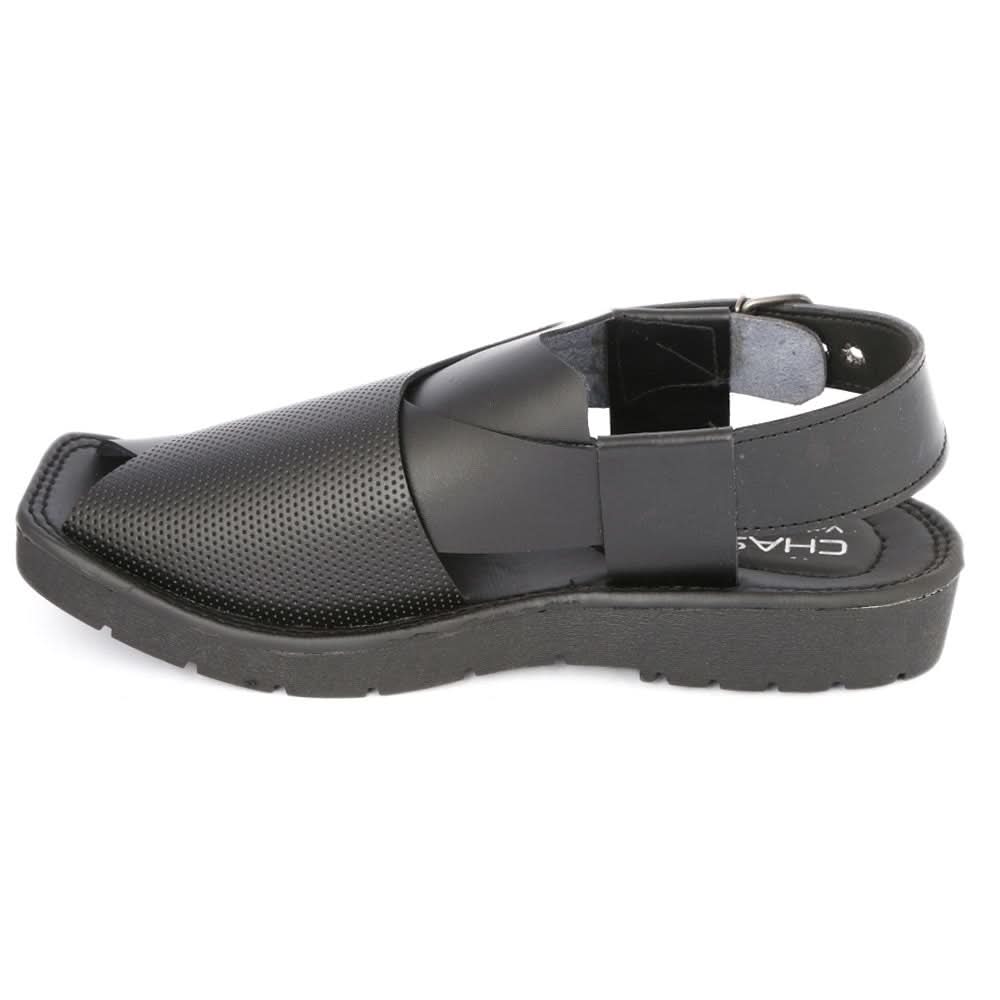 Men's Peshawari Sandal (PL1) - Black, Men, Sandals, Chase Value, Chase Value