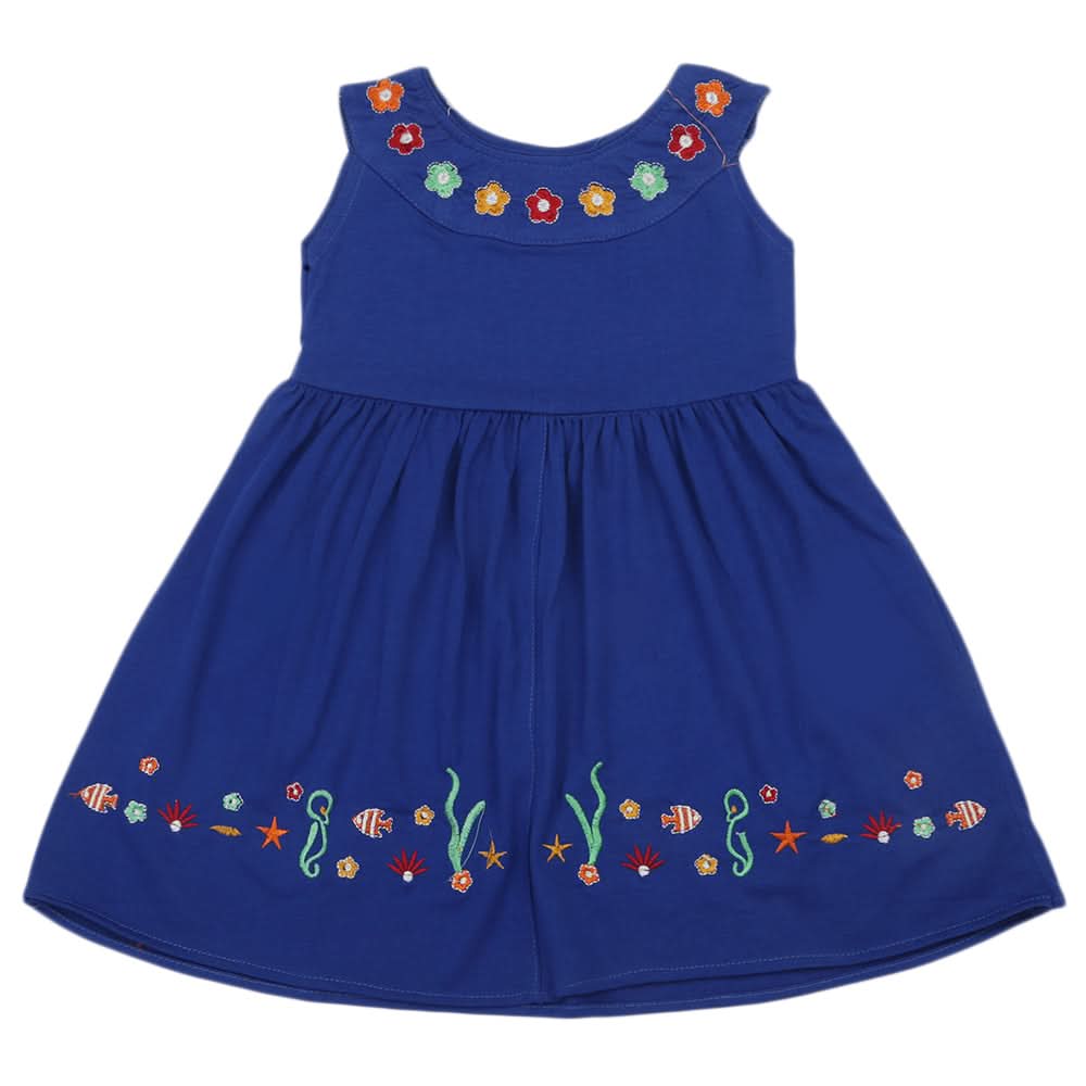 Girls Frock - Royal Blue, Kids, Girls Frocks, Chase Value, Chase Value