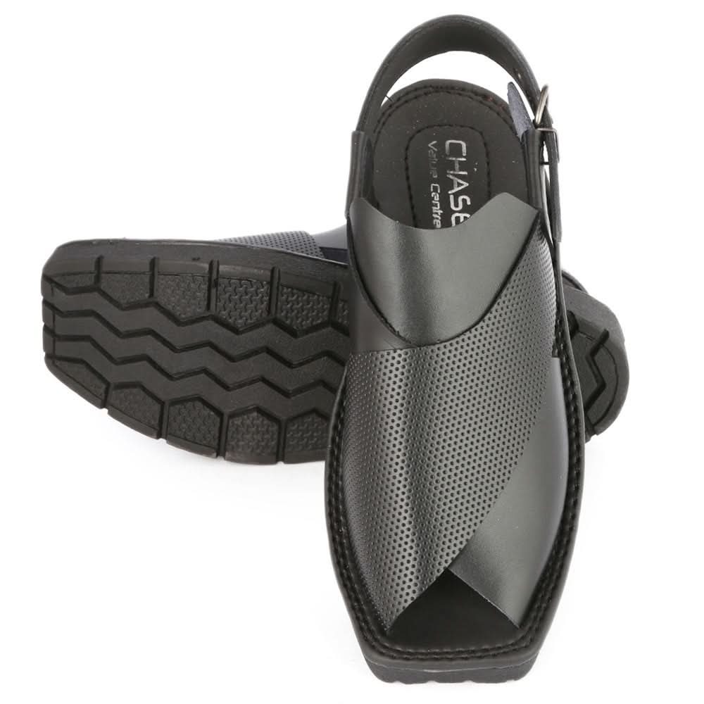 Men's Peshawari Sandal (PL1) - Black, Men, Sandals, Chase Value, Chase Value