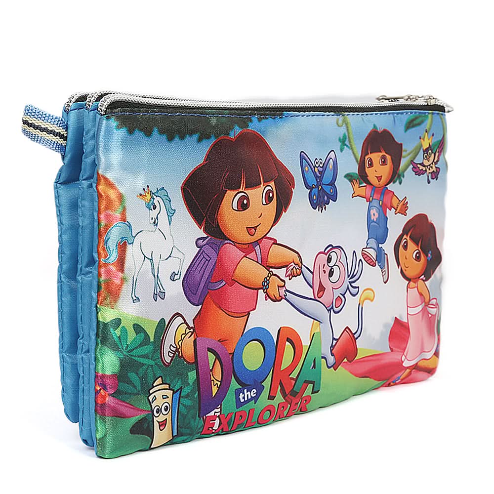 Pencil Pouch Three Zipper - B, Kids, Pencil Boxes And Stationery Sets, Chase Value, Chase Value