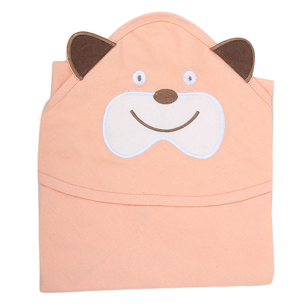 Newborn Hooded Wrapping Sheet - Peach, Kids, Wrapping Sheets, Chase Value, Chase Value