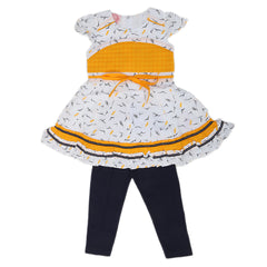 Girls Half Sleeves Suit - Yellow, Kids, Girls Sets And Suits, Chase Value, Chase Value
