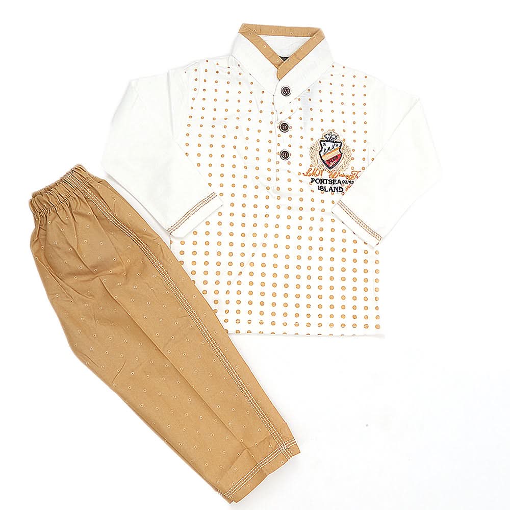 Boys Pajama Suit - White, Kids, Boys Sets And Suits, Chase Value, Chase Value
