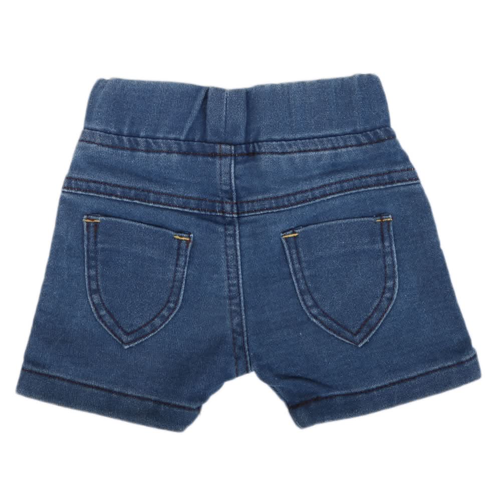 Newborn Girls Denim Short - Blue, Kids, NB Girls Shorts Skirts And Pants, Chase Value, Chase Value
