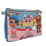 Pencil Pouch Three Zipper - A, Kids, Pencil Boxes And Stationery Sets, Chase Value, Chase Value