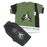 Boys Half Sleeves Short Suit 1232 - Green, Kids, Boys Sets And Suits, Chase Value, Chase Value
