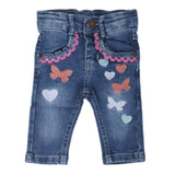 Newborn Girls Denim Pant - Light Blue, Kids, New Born Girls Shorts Skirts And Pants, Chase Value, Chase Value