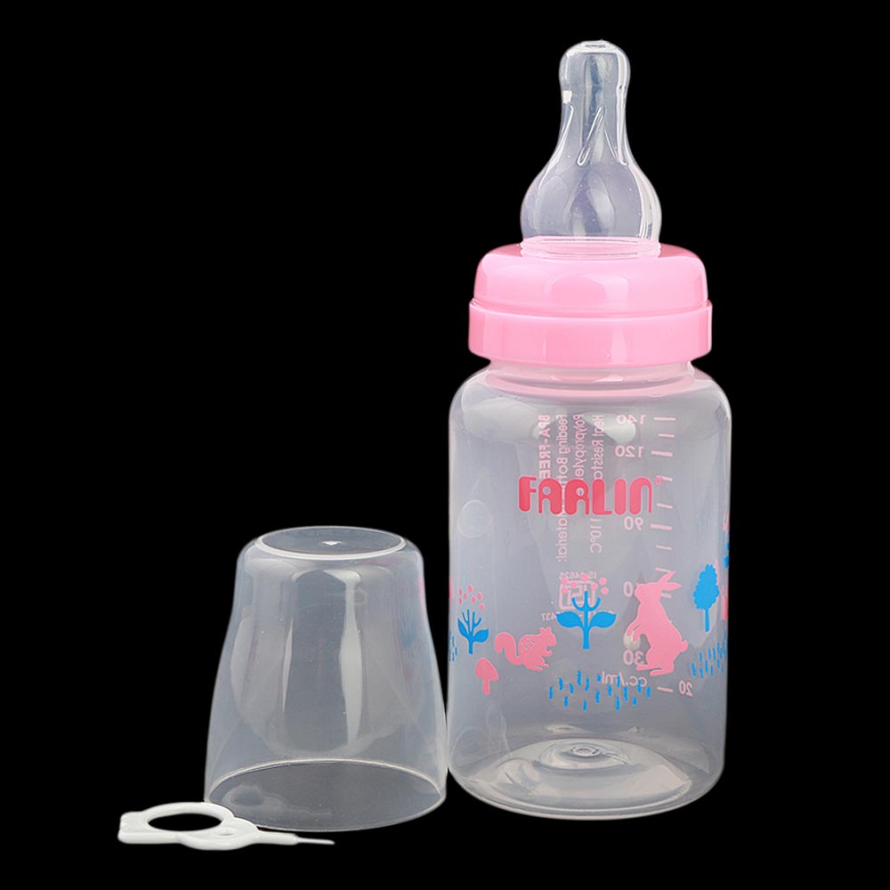 Farlin MomFit Feeding Bottle 140ml - Pink, Kids, Feeding Supplies, Chase Value, Chase Value