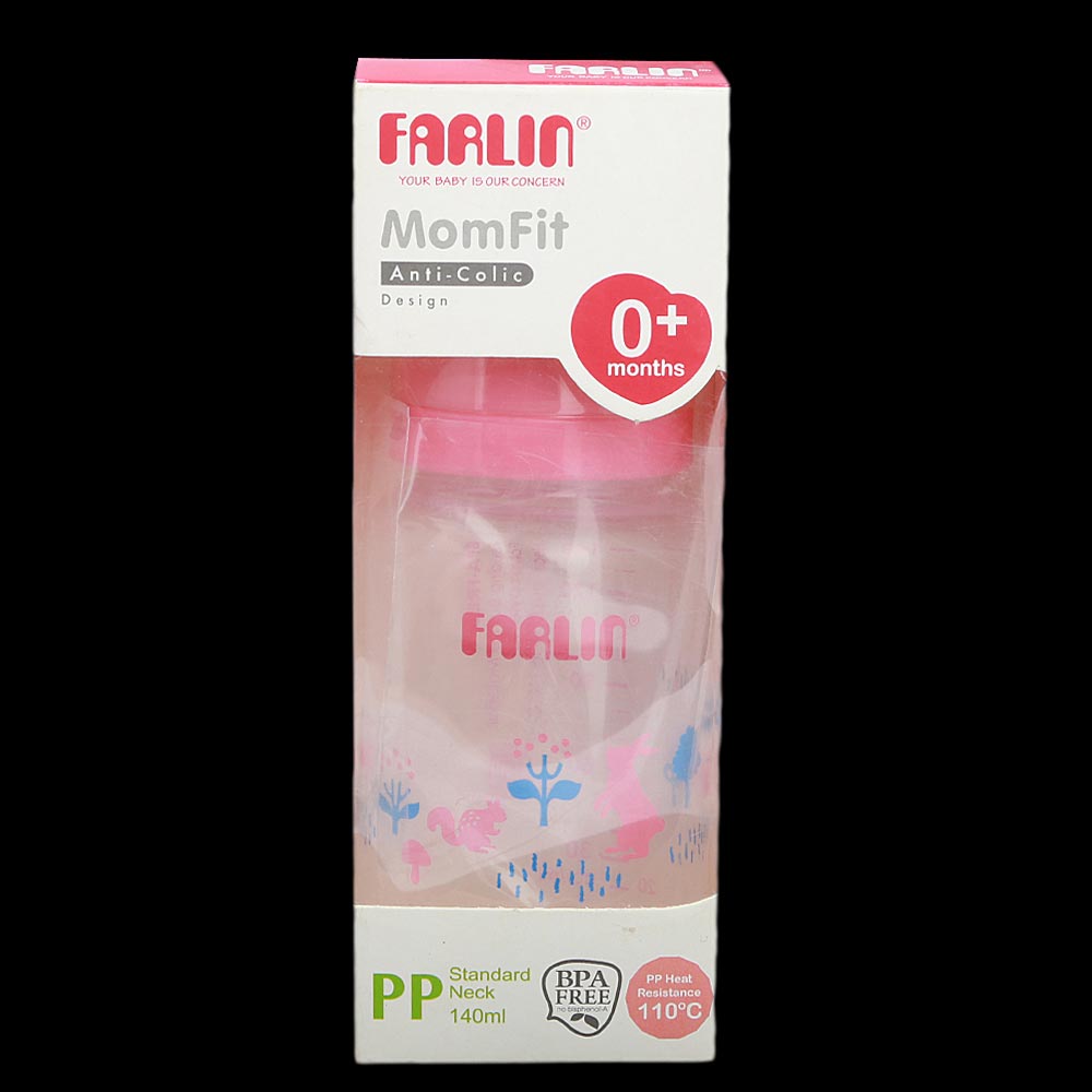Farlin MomFit Feeding Bottle 140ml - Pink, Kids, Feeding Supplies, Chase Value, Chase Value