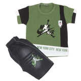 Boys Half Sleeves Short Suit 1231 - Green, Kids, Boys Sets And Suits, Chase Value, Chase Value