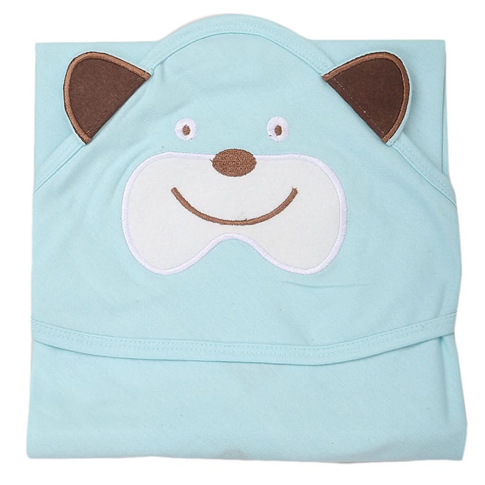 Newborn Hooded Wrapping Sheet - Cyan, Kids, Wrapping Sheets, Chase Value, Chase Value