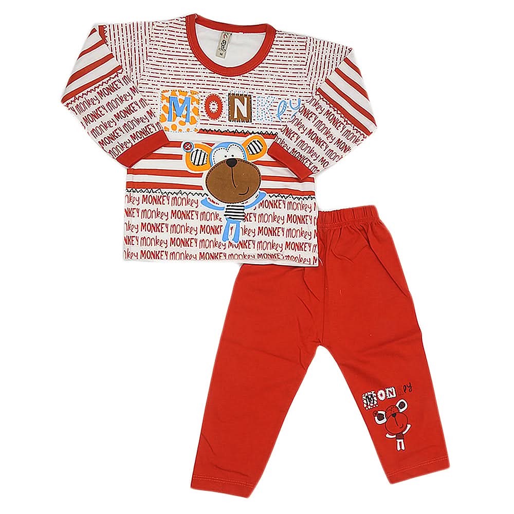 Boys Pajama Suit - Rust, Kids, Boys Sets And Suits, Chase Value, Chase Value