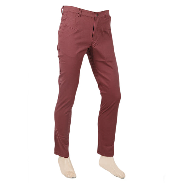 Men's Zara Man Fancy Chino Pant - Maroon, Men, Casual Pants And Jeans, Chase Value, Chase Value