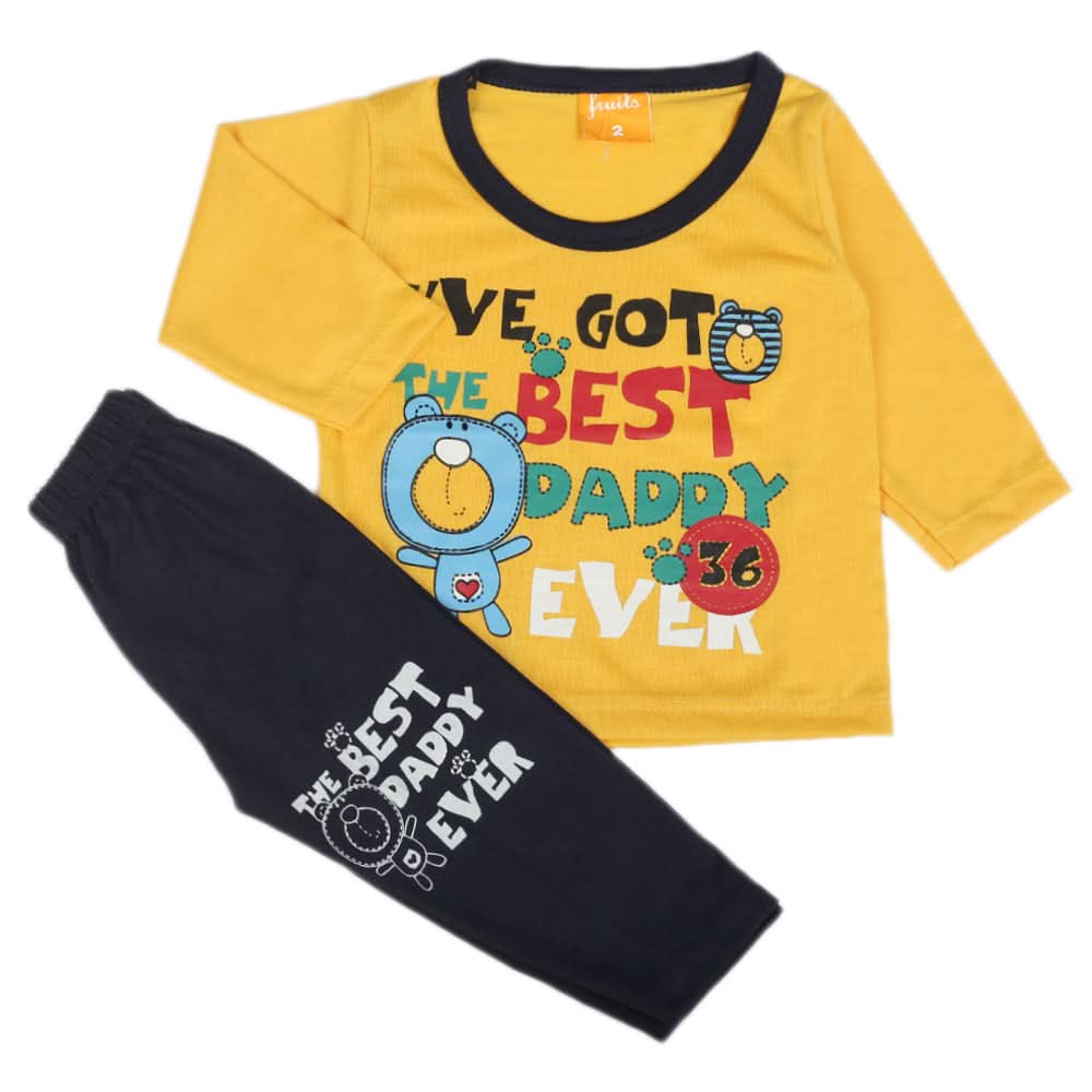 Newborn Boys Full Sleeves Suit - Mustard, Newborn Boys Sets & Suits, Chase Value, Chase Value