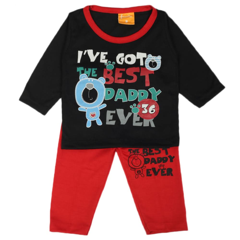Newborn Boys Full Sleeves Suit - Black, Newborn Boys Sets & Suits, Chase Value, Chase Value