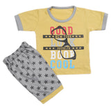 Boys Half Sleeves Short Suit - Mustard, Kids, Boys Sets And Suits, Chase Value, Chase Value