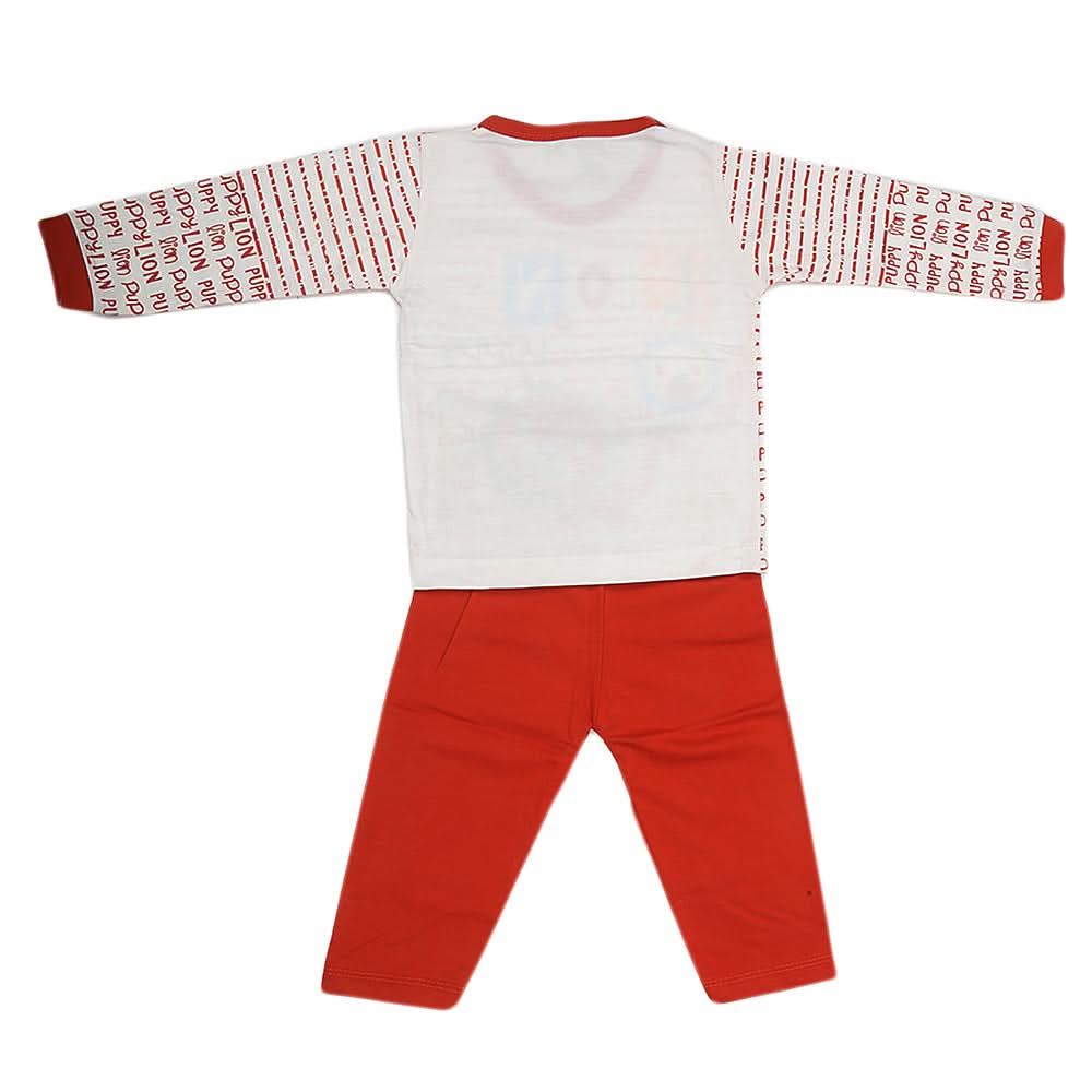 Boys Pajama Suit - Rust, Kids, Boys Sets And Suits, Chase Value, Chase Value