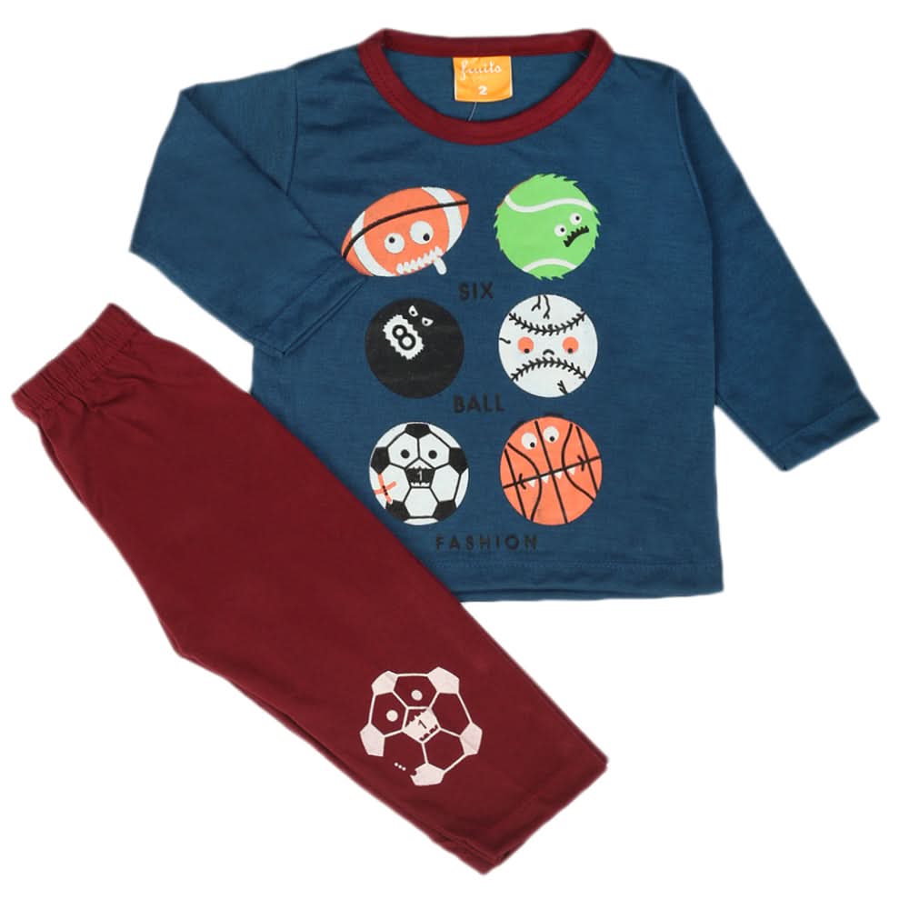 Newborn Boys Full Sleeves Suit - Steel Blue, Newborn Boys Sets & Suits, Chase Value, Chase Value