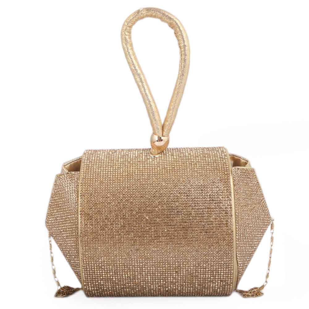 Women's Bridal Clutch HD-11 (SH88) - Golden, Women, Clutches, Chase Value, Chase Value