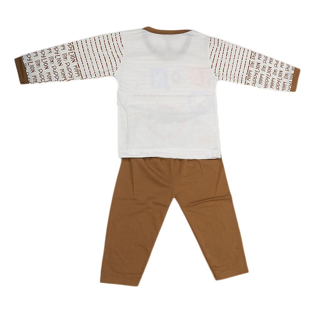 Boys Pajama Suit - Brown, Kids, Boys Sets And Suits, Chase Value, Chase Value