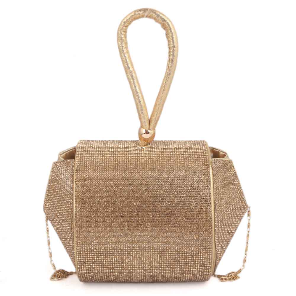 Women's Bridal Clutch HD-11 (SH88) - Golden, Women, Clutches, Chase Value, Chase Value