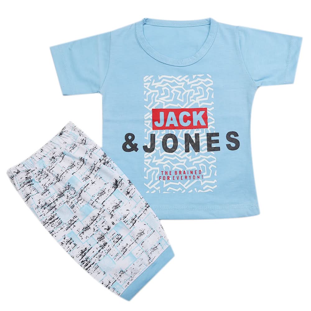 Boys Half Sleeves Short Suit - Blue, Kids, Boys Sets And Suits, Chase Value, Chase Value