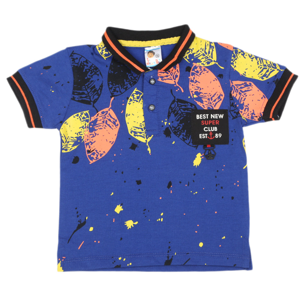 Boys Half Sleeves T-Shirt - Blue, Boys T-Shirts, Chase Value, Chase Value