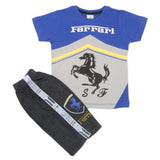 Boys Half Sleeves Short Suit - Blue, Kids, Boys Sets And Suits, Chase Value, Chase Value