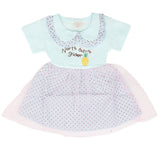 Newborn Girls Frock - Cyan, Kids, NB Girls Frocks, Chase Value, Chase Value