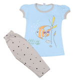 Girls Half Sleeves Suit - Blue, Kids, Girls Sets And Suits, Chase Value, Chase Value