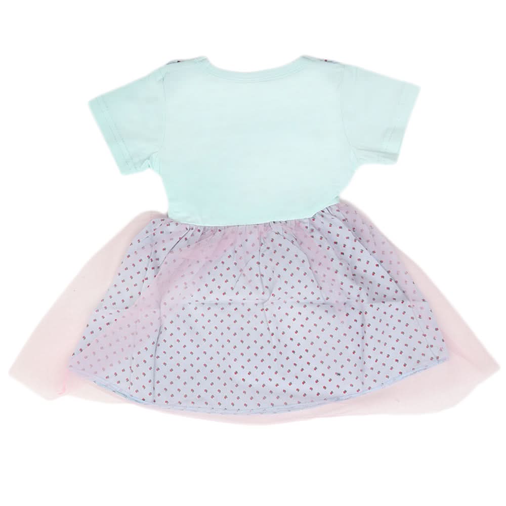 Newborn Girls Frock - Cyan, Kids, NB Girls Frocks, Chase Value, Chase Value