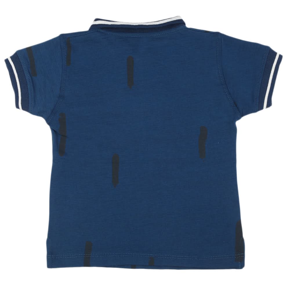 Boys Half Sleeves T-Shirt - Steel Blue, Boys T-Shirts, Chase Value, Chase Value