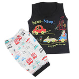 Boys Half Sleeves Sando Suit - Black, Kids, Boys Sando, Chase Value, Chase Value